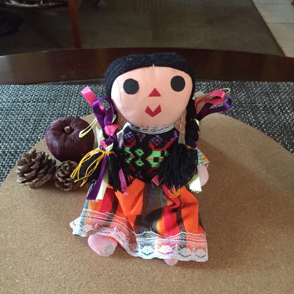 Vintage Handmade Mexican Folk Art Doll